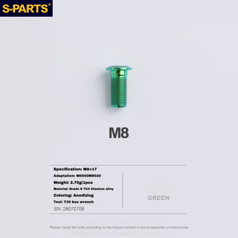 Болт корпуса суппорта S-PARTS из титана для Shimano R9120/R8070/M9120/M8100 | SRAM RED FOECE – легкие анодированные крепежные винты для тормозов