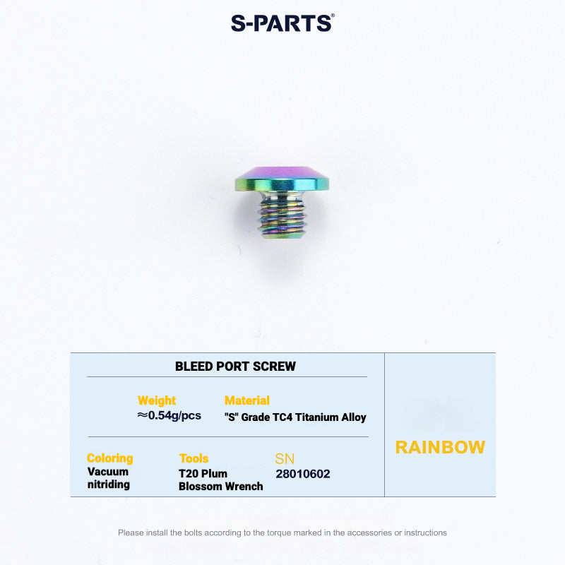 S-PARTS Titanium Disc Brake Bolt Kit for MAGENE QED Hydraulic Brake System