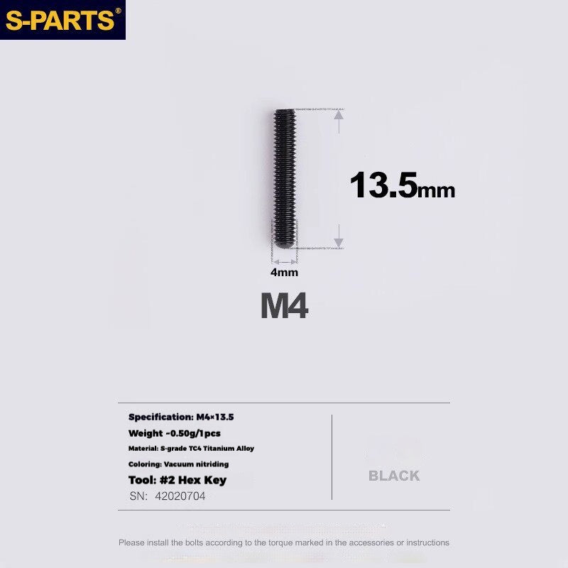 Viti per deragliatore in titanio S-PARTS compatibili con SRAM RED AXS