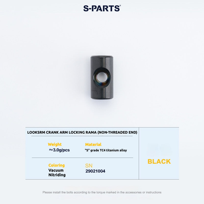 Tornillos de titanio S-PARTS para adaptarse a las cubiertas de cigüeñal de titanio SRM PM9 para los lados de transmisión y no transmisión.