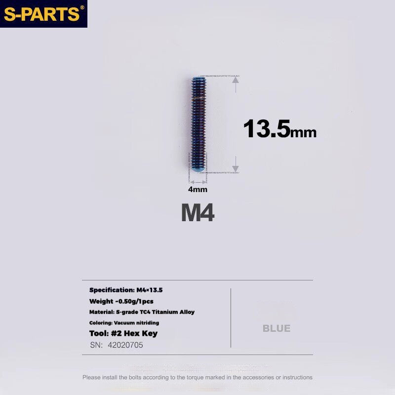 Viti per deragliatore in titanio S-PARTS compatibili con SRAM RED AXS