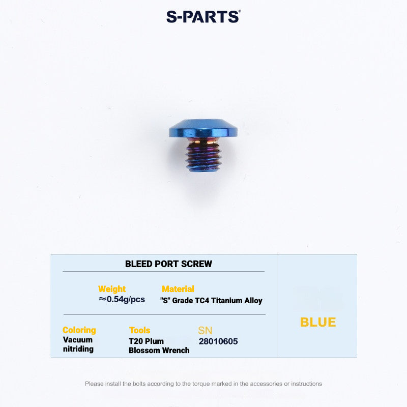 S-PARTS Titanium Disc Brake Bolt Kit for MAGENE QED Hydraulic Brake System