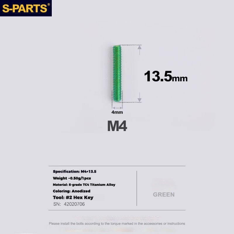 Viti per deragliatore in titanio S-PARTS compatibili con SRAM RED AXS
