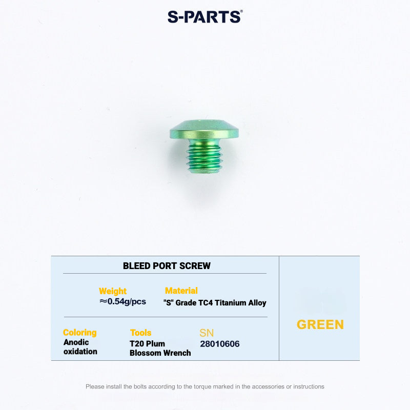 S-PARTS Titanium Disc Brake Bolt Kit for MAGENE QED Hydraulic Brake System