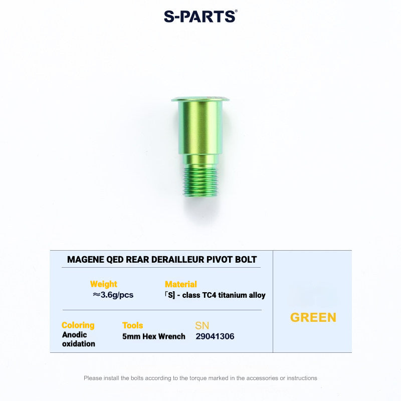 S-PARTS Titanium Drivetrain Bolt Kit for MAGENE QED Electronic Groupset