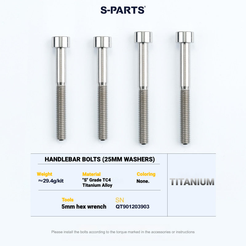 S-PARTS TC4 Titanium Bolt Kit for Colnago Y1RS | Frame & Cockpit Screw Upgrade