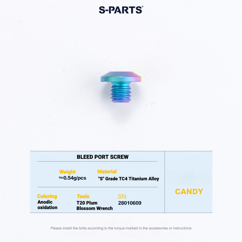 S-PARTS Titanium Disc Brake Bolt Kit for MAGENE QED Hydraulic Brake System