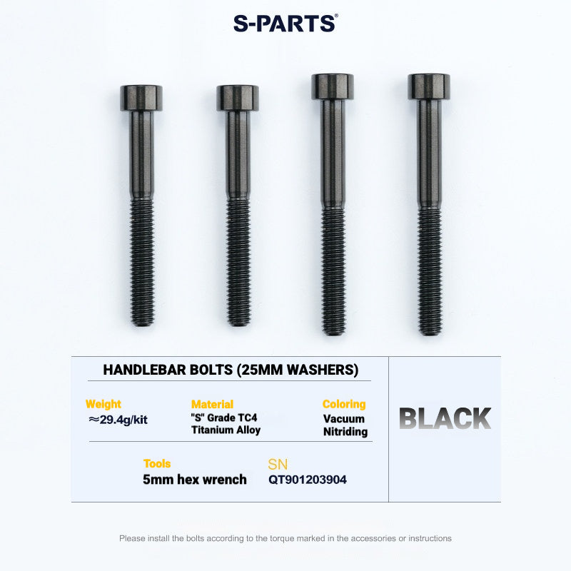 S-PARTS TC4 Titanium Bolt Kit for Colnago Y1RS | Frame & Cockpit Screw Upgrade