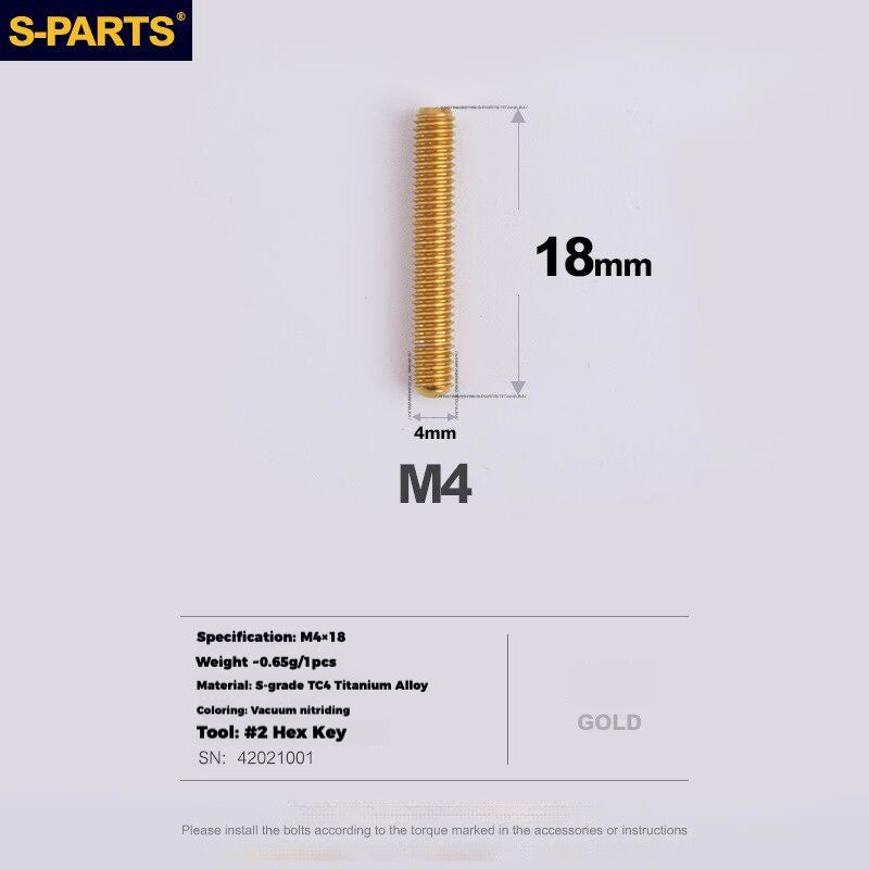 Viti per deragliatore in titanio S-PARTS compatibili con SRAM RED AXS