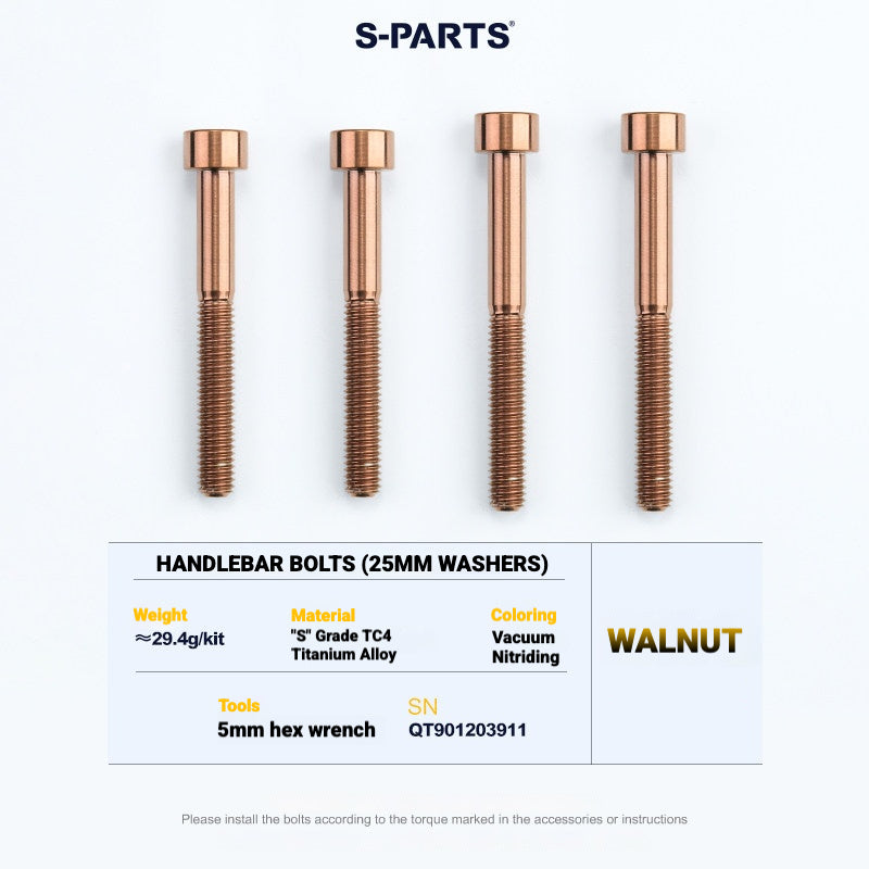 S-PARTS TC4 Titanium Bolt Kit for Colnago Y1RS | Frame & Cockpit Screw Upgrade