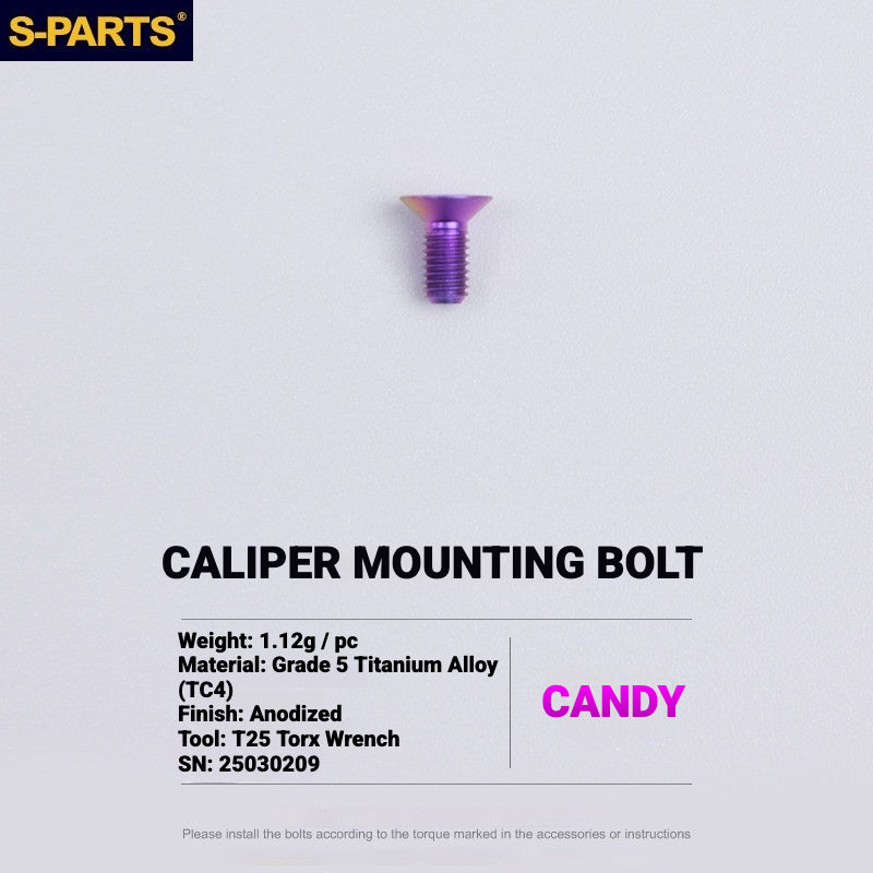 S-PARTS Titanium Disc Brake Bolt Kit for MAGENE QED Hydraulic Brake System