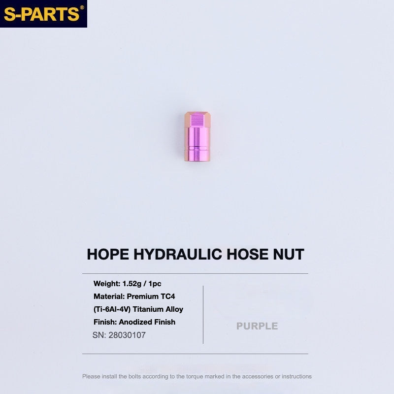 S-PARTS Titanium Brake Bolt Kit for HOPE V4 / TECH / RACE / TRAIL / ZONE | Ultra-Light MTB Brake Hardware