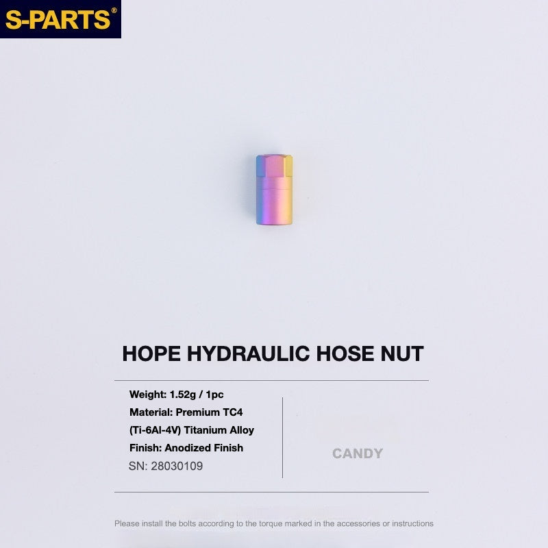 S-PARTS Titanium Brake Bolt Kit for HOPE V4 / TECH / RACE / TRAIL / ZONE | Ultra-Light MTB Brake Hardware