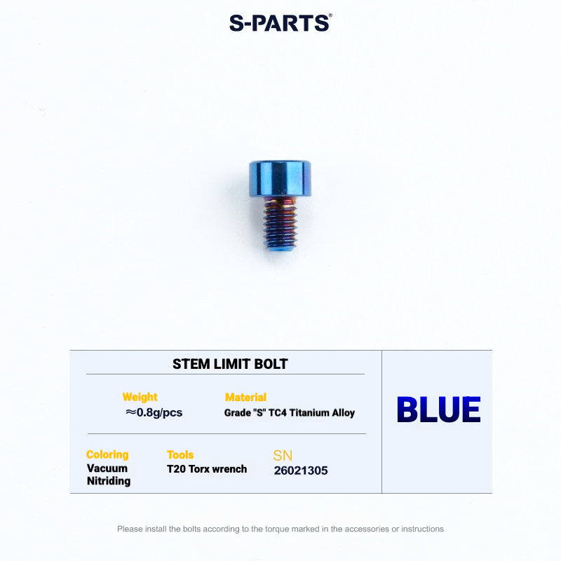 S-PARTS TC4 Titanium Bolt Kit for Colnago Y1RS | Frame & Cockpit Screw Upgrade