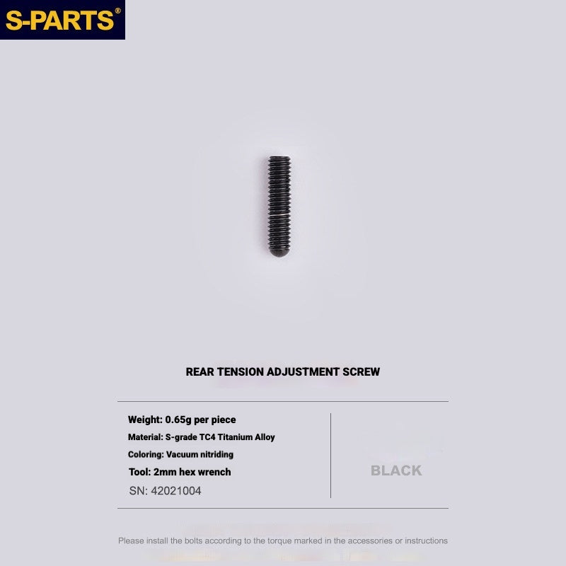 Shimano Road Titanium Bolt Kit – S-PARTS Drivetrain Screws for R8050 / R8150 / R9250