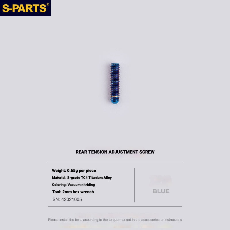 Shimano Road Titanium Bolt Kit – S-PARTS Drivetrain Screws for R8050 / R8150 / R9250
