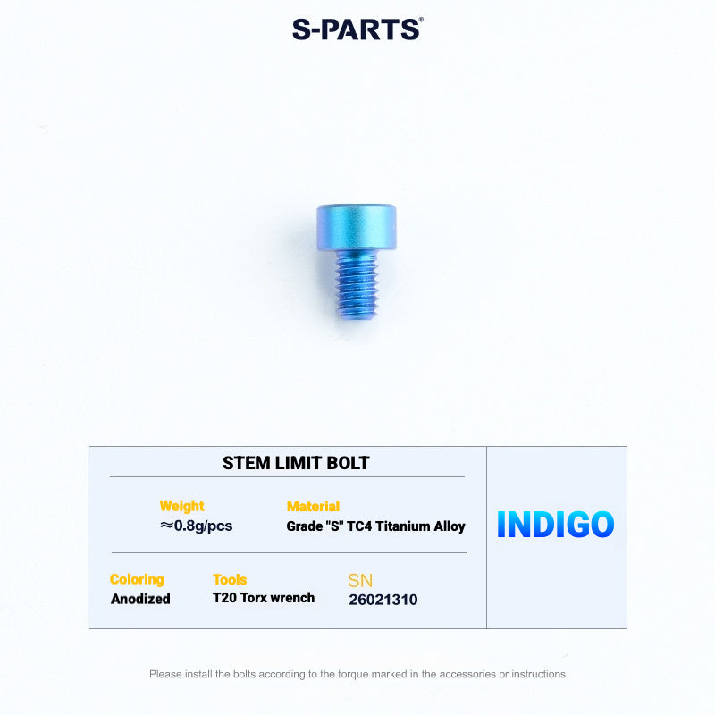 S-PARTS TC4 Titanium Bolt Kit for Colnago Y1RS | Frame & Cockpit Screw Upgrade