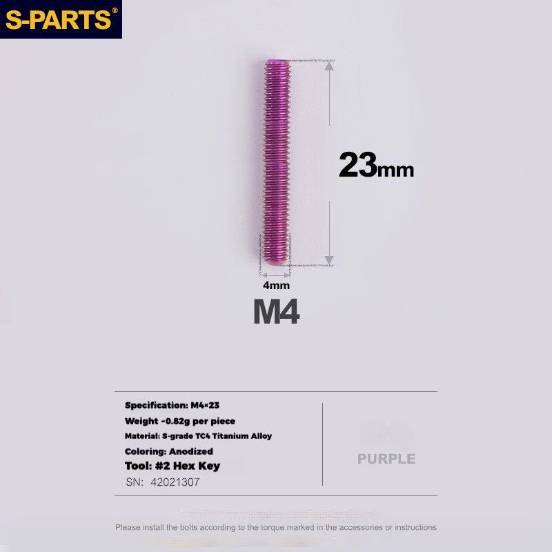 Viti per deragliatore in titanio S-PARTS compatibili con SRAM RED AXS