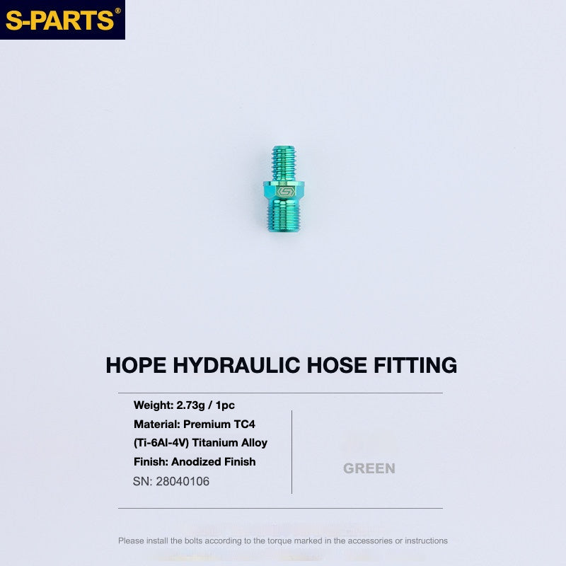 S-PARTS Titanium Brake Bolt Kit for HOPE V4 / TECH / RACE / TRAIL / ZONE | Ultra-Light MTB Brake Hardware