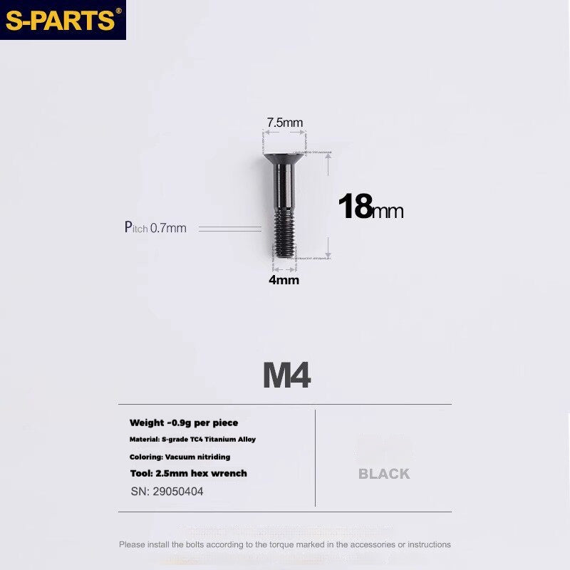 Viti per deragliatore in titanio S-PARTS compatibili con SRAM RED AXS