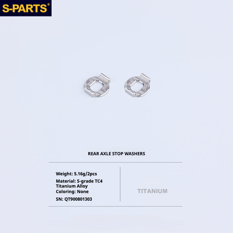 Kit d'amélioration de boulons en titane S-PARTS pour Brompton | Ensemble de visserie légère TC4 CNC pour cadre et charnière