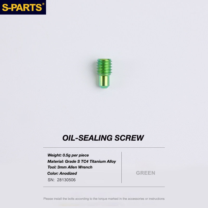 S-PARTS Titanium Disc Brake Bolt Kit for TRP DHR EVO | Ultra-Light MTB Brake Hardware