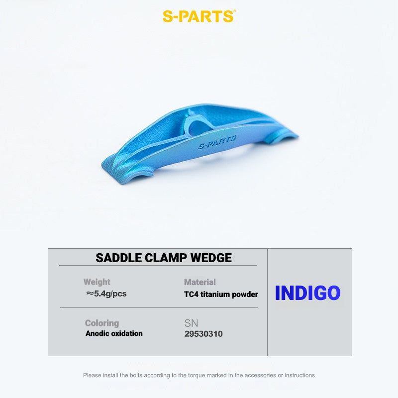 S-PARTS Titanium Saddle Clamp Yoke Kit for Cannondale SystemSix Gen 5 | 3D Printed Lightweight Seatpost Upgrade