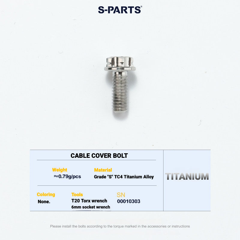 S-PARTS TC4 Titanium Bolt Kit for Colnago Y1RS | Frame & Cockpit Screw Upgrade