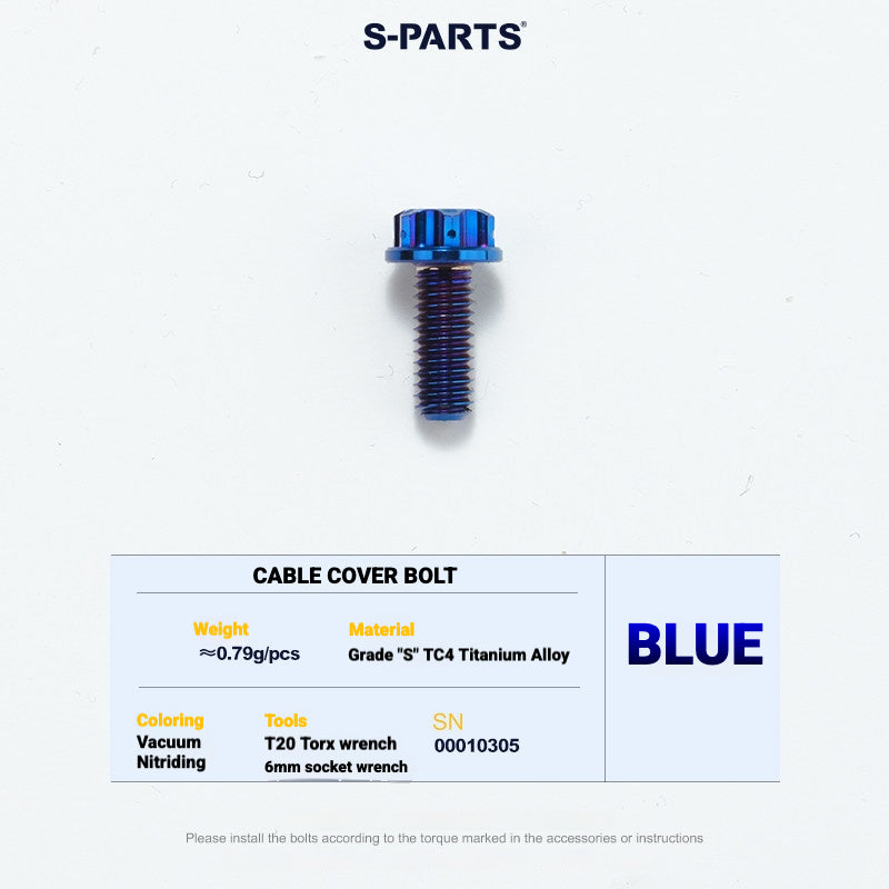 S-PARTS TC4 Titanium Bolt Kit for Colnago Y1RS | Frame & Cockpit Screw Upgrade