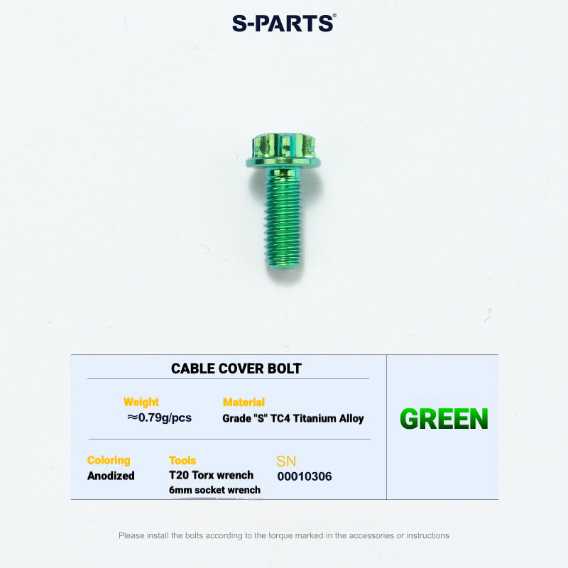 S-PARTS TC4 Titanium Bolt Kit for Colnago Y1RS | Frame & Cockpit Screw Upgrade