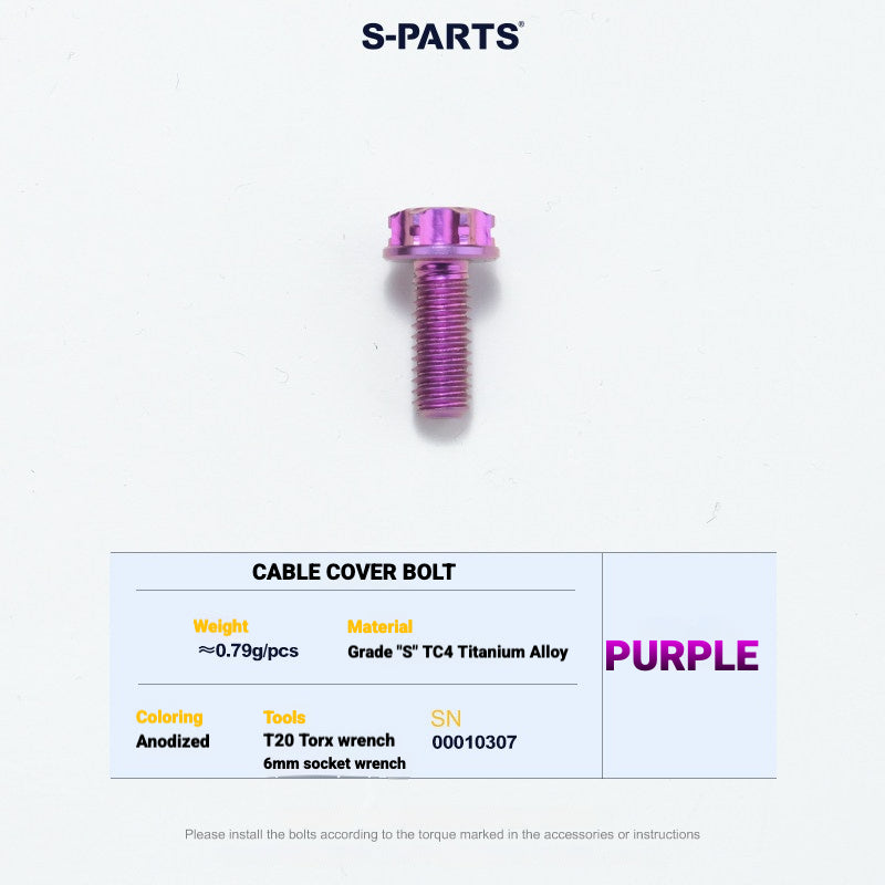 S-PARTS TC4 Titanium Bolt Kit for Colnago Y1RS | Frame & Cockpit Screw Upgrade
