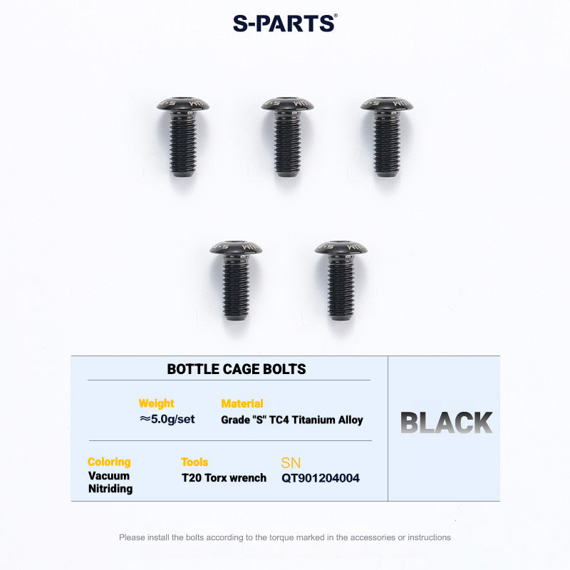 S-PARTS TC4 Titanium Bolt Kit for Colnago Y1RS | Frame & Cockpit Screw Upgrade