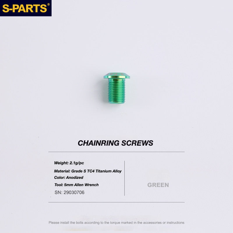 S-PARTS Titanium Drivetrain Bolt Kit for MAGENE QED Electronic Groupset