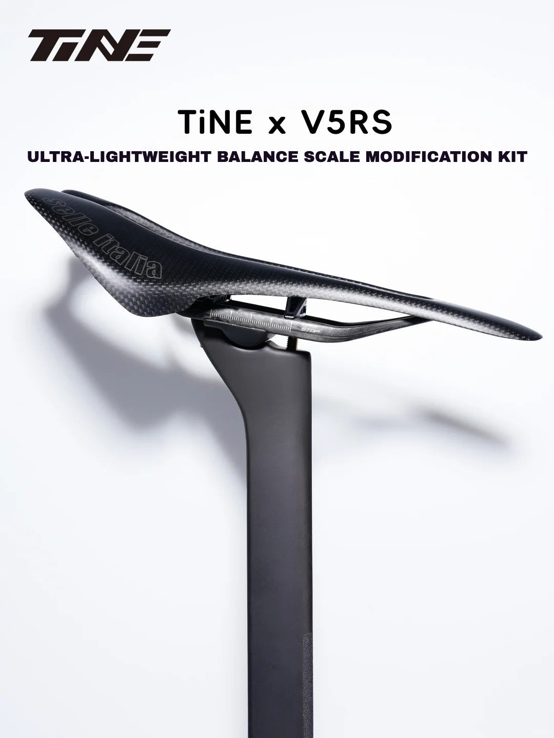 TiNE Ultra-Light Titanium Seat Clamp Kit for Colnago V5RS Y1RS Seatpost | 20.8g Lightweight Leveling Saddle Rail Assembly