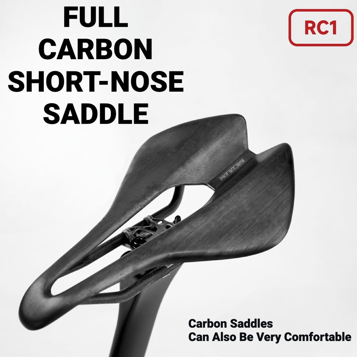 Selle courte ultra-légère tout carbone 82 g｜INCOLOR RC-1｜Optimisation ultime pour réduire le poids