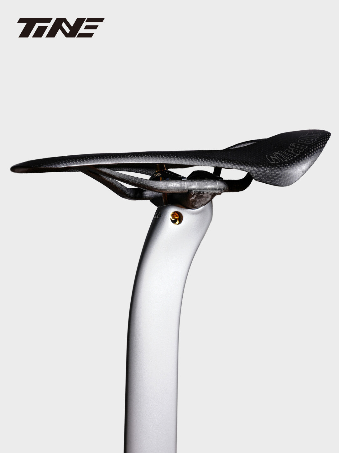 TiNE Ultra-Light 6.8g Seat Clamp & Leveling Assembly | Compatible with Specialized SL9/SL8 Aethos, Colnago & DARIMO Seatposts | CNC Titanium Precision