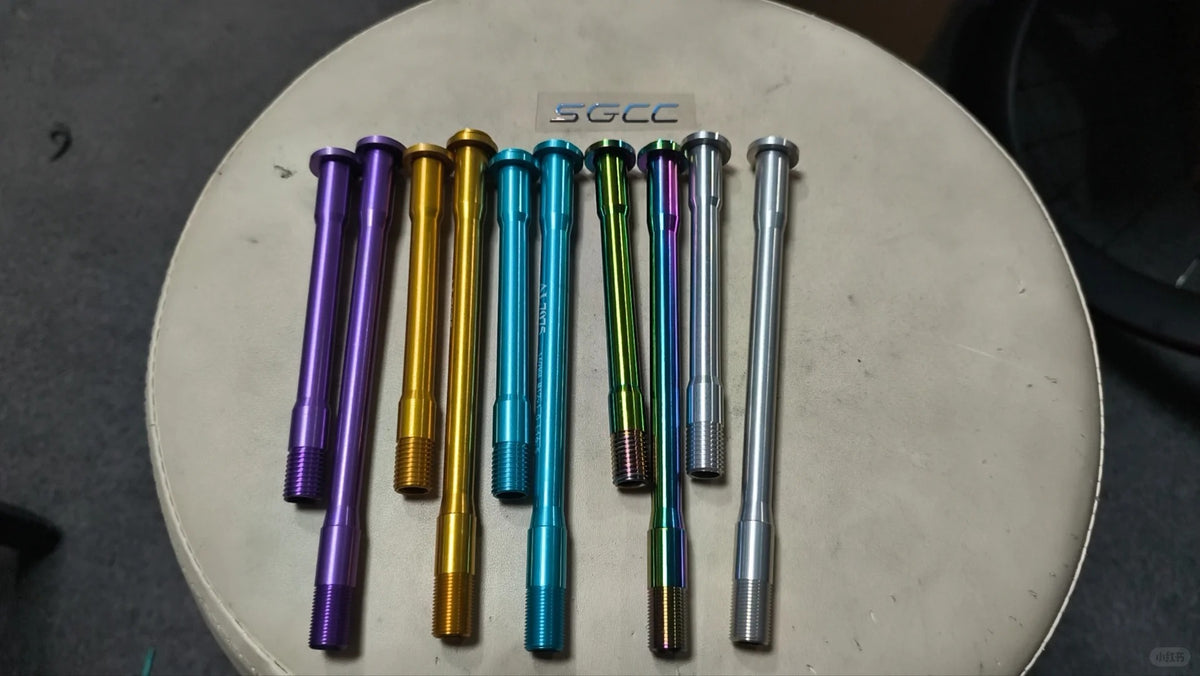 Evolve CIMA Thru Axle Set | 35g Lightweight Aluminum & Titanium Axle | CNC Precision | Custom Color
