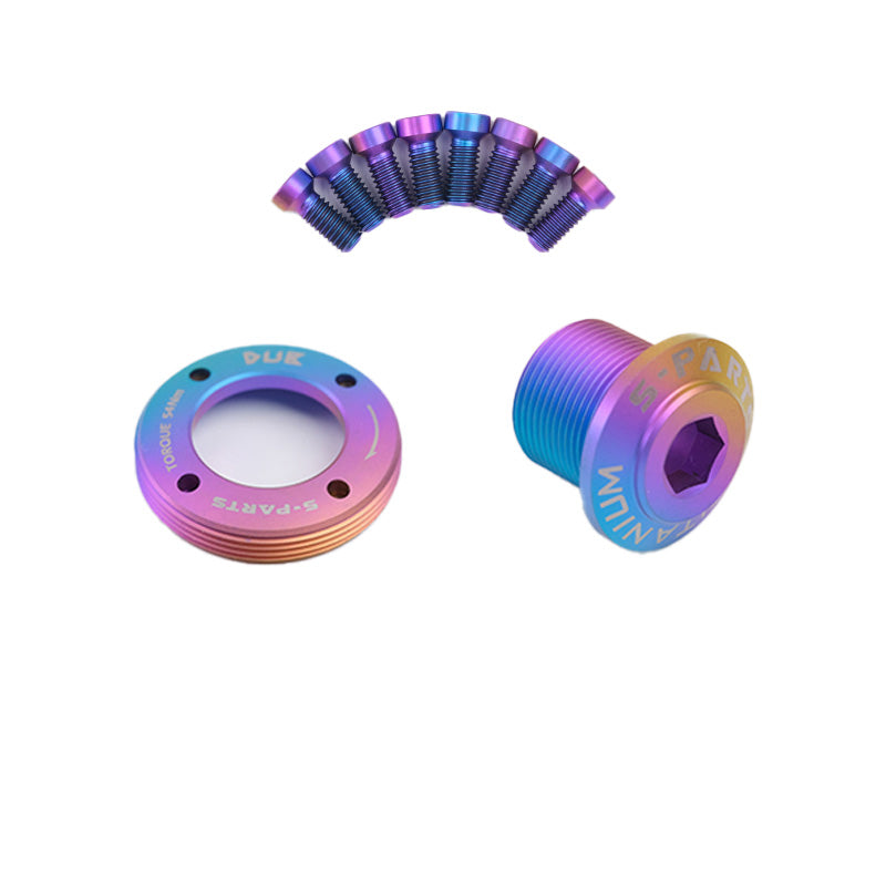 S-PARTS SRAM DUB 티타늄 크랭크 커버 Quarq Red Force Sram 자전거 크랭크 커버