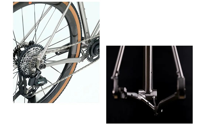 Cuadro de bicicleta de grava de aleación de titanio S-PARTS 