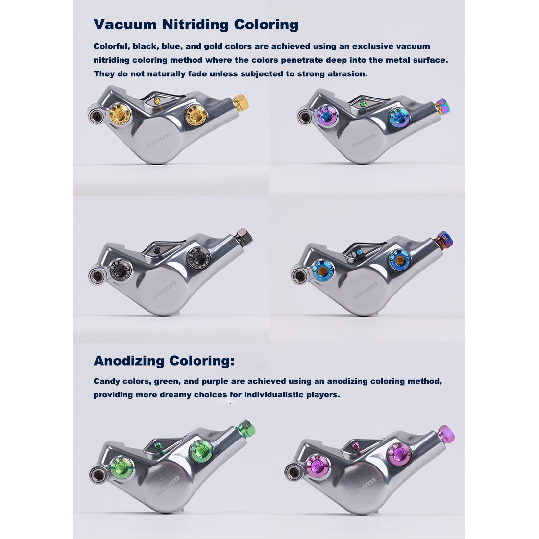 Juego de tornillos de aleación de titanio para freno de disco de bicicleta de carretera S-PARTS para SRAM RED Force Rival AXS de 12 velocidades