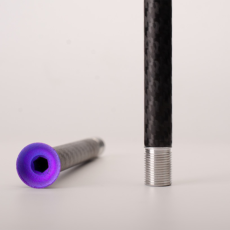 Custom axe traversant ultraléger en carbone-titane – 28 g par ensemble